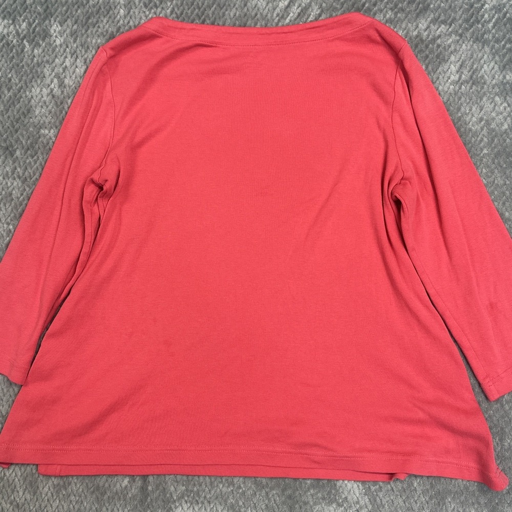 Lot Of 2 Chicos Large Pima Cotton Shirts Basic Closet Staple Lot Top Size 2 - Picture 7 of 9